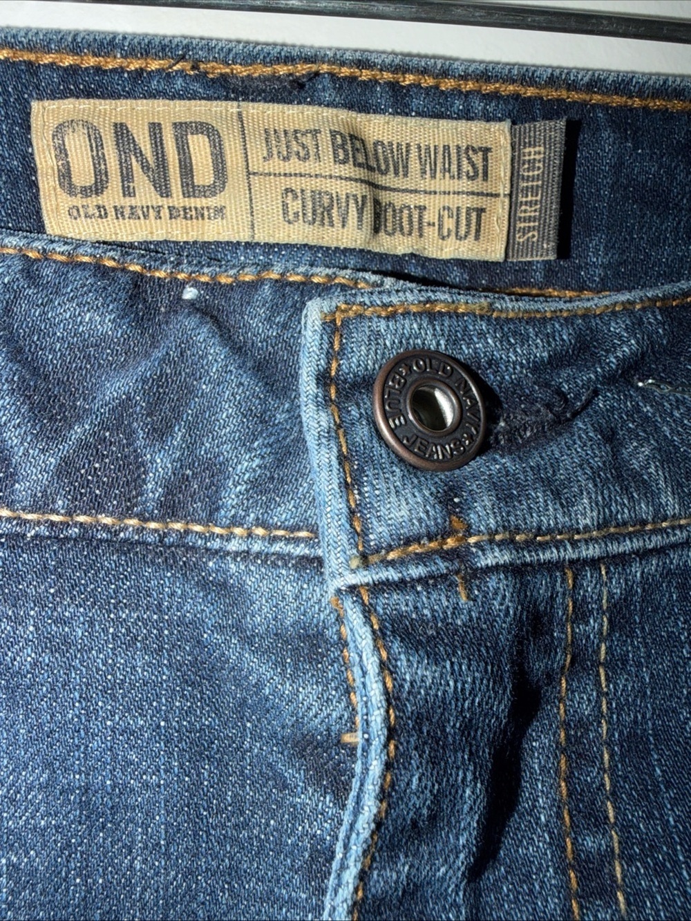 Old Navy Dark Blue Flare Jeans - Picture 5 of 6